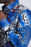 Grafton Rhinestones Tiger Long Sleeve Shirt