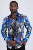 Grafton Rhinestones Tiger Long Sleeve Shirt