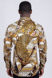 Grafton Rhinestones Tiger Long Sleeve Shirt