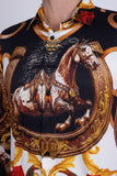 Stallion Rhinestone Long Sleeve Shirt