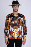 Stallion Rhinestone Long Sleeve Shirt
