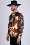 Stallion Rhinestone Long Sleeve Shirt