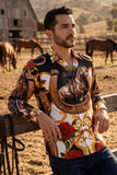 Stallion Rhinestone Long Sleeve Shirt