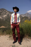 San Judas Tadeo Rhinestone Long Sleeve Shirt