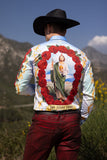 San Judas Tadeo Rhinestone Long Sleeve Shirt