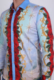 San Judas Tadeo Rhinestone Long Sleeve Shirt