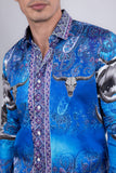 Cinta Rhinestone Long Sleeve Shirt