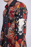 Zhuhai Rhinestone Long Sleeve Shirt