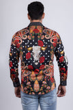 Zhuhai Rhinestone Long Sleeve Shirt