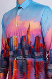 New York Rhinestone Long Sleeve Shirt