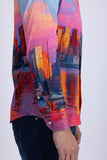 New York Rhinestone Long Sleeve Shirt