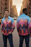 New York Rhinestone Long Sleeve Shirt