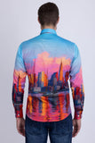 New York Rhinestone Long Sleeve Shirt