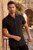 Trivon Rhinestone Short Sleeve Shirt