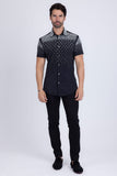 Trivon Rhinestone Short Sleeve Shirt