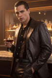 Dalian Faux Leather Suit