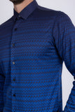Strand Patterned Long Sleeve Shirt