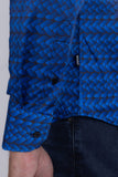 Strand Patterned Long Sleeve Shirt