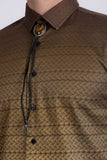 Strand Patterned Long Sleeve Shirt