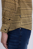 Strand Patterned Long Sleeve Shirt