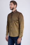 Strand Patterned Long Sleeve Shirt
