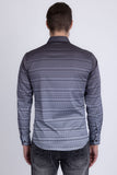 Strand Patterned Long Sleeve Shirt