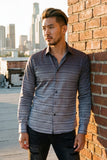 Strand Patterned Long Sleeve Shirt