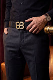 Signature Elite Double-B Leather Belt