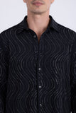 Oscillate Rhinestone Long Sleeve Shirt