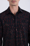 Oscillate Rhinestone Long Sleeve Shirt