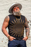 Lucent Rhinestone Sleeveless T-Shirt
