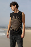 Lucent Rhinestone Sleeveless T-Shirt