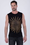 Lucent Rhinestone Sleeveless T-Shirt