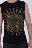 Lucent Rhinestone Sleeveless T-Shirt