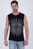 Lucent Rhinestone Sleeveless T-Shirt