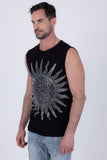 Lucent Rhinestone Sleeveless T-Shirt