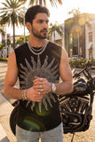 Lucent Rhinestone Sleeveless T-Shirt