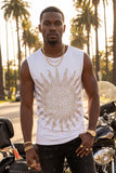 Lucent Rhinestone Sleeveless T-Shirt