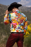 Botanic Rhinestone Long Sleeve Shirt