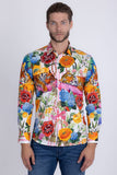 Botanic Rhinestone Long Sleeve Shirt