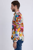 Botanic Rhinestone Long Sleeve Shirt
