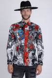 Cranium Rhinestone Long Sleeve Shirt