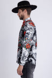 Cranium Rhinestone Long Sleeve Shirt