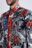Cranium Rhinestone Long Sleeve Shirt