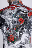 Cranium Rhinestone Long Sleeve Shirt