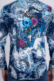 Cranium Rhinestone Long Sleeve Shirt