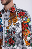 Cranium Rhinestone Long Sleeve Shirt