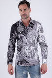 Ornate Rhinestone Long Sleeve Shirt
