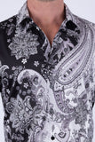Ornate Rhinestone Long Sleeve Shirt