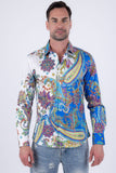 Ornate Rhinestone Long Sleeve Shirt
